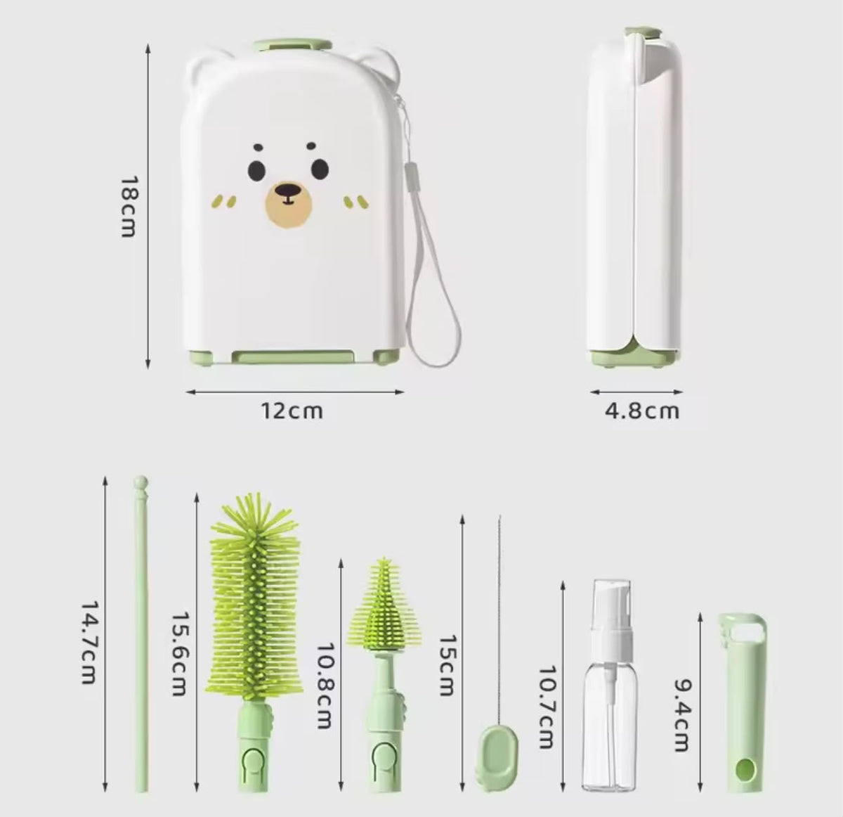 KIT LIMPIADOR ESCURRIDOR DE TETEROS